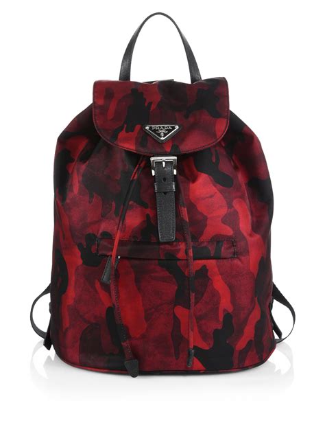 prada camo backpack sale|Prada backpack purse.